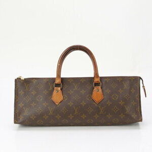 Louis Vuitton Monogram Sac Triangle Handbag Tote MRY